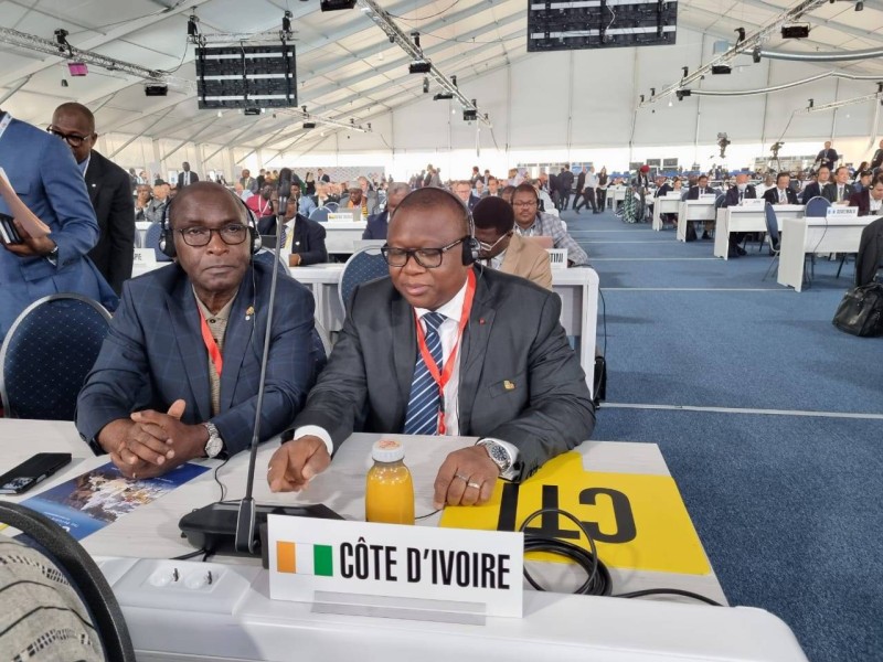 Le Ministre de la Communication et de l’Économie Numérique, Porte-parole du Gouvernement, Amadou COULIBALY
