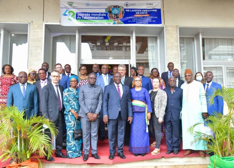 La Journée mondiale de l’Alimentation, la 42ème du genre, a été officiellement commémorée en Côte d'Ivoire, le vendredi 21 octobre 2022