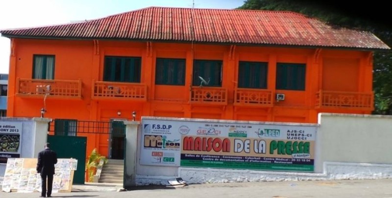 La maison de la presse, le siège de l'UNJCI