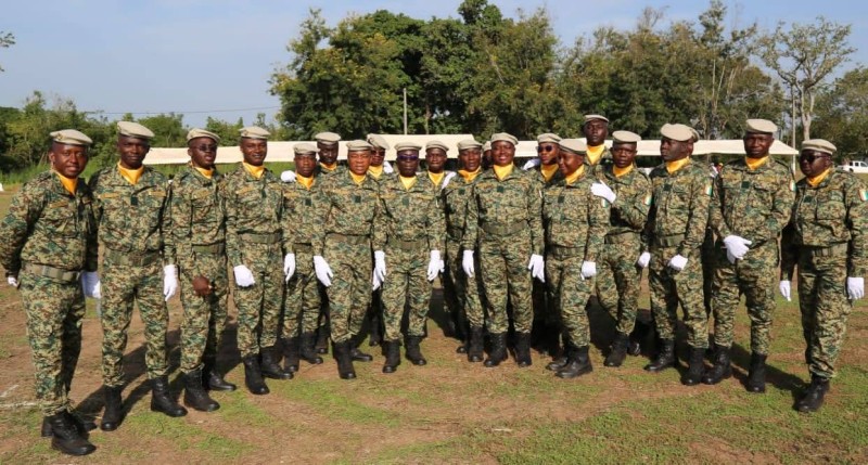 Une vue des élèves officiers des douanes ivoiriennes ayant reçu leurs épaulettes. (DR) 