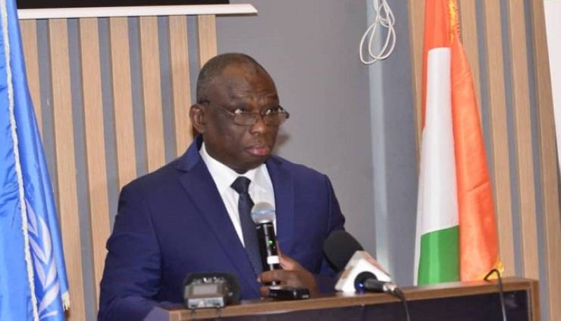 Le ministre de la Réconciliation et de la Cohésion nationale, Kouadio Konan Bertin