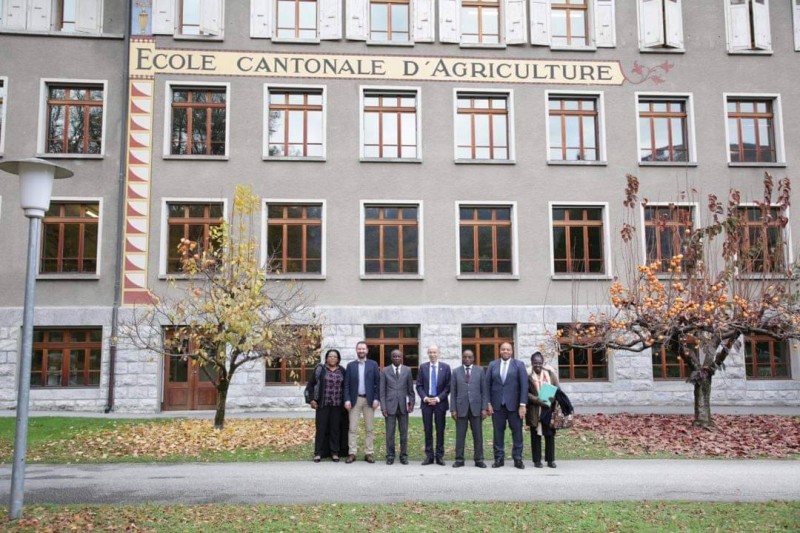 Une vue de la façade de l'Ecole cantonale de l'agriculture. (Ph: Dr)