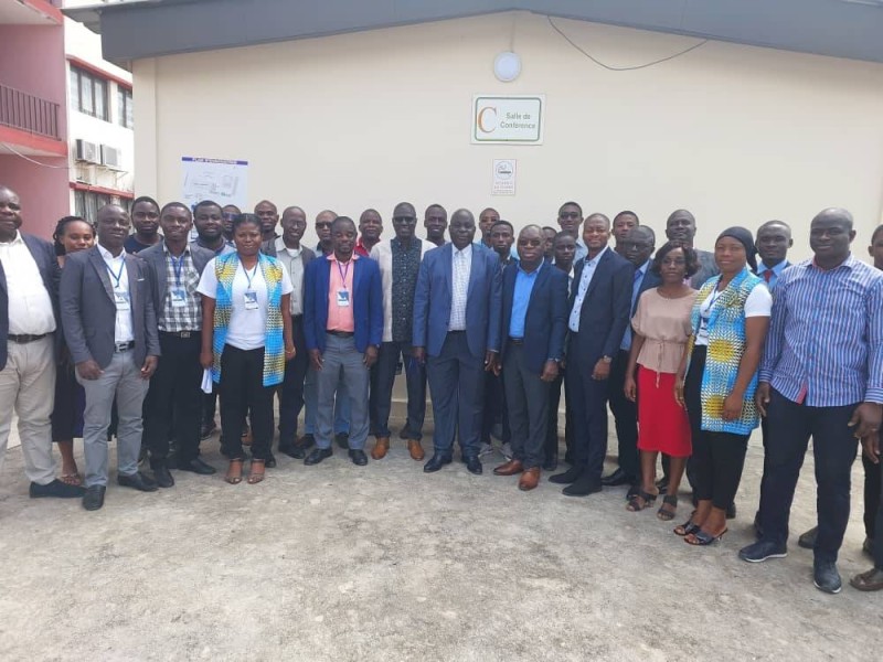 Pr Brou Casimir représentant le directeur général adjoint de l’Inp-HB s’est félicité de la tenue de cette rencontre. (Ph: Dr)