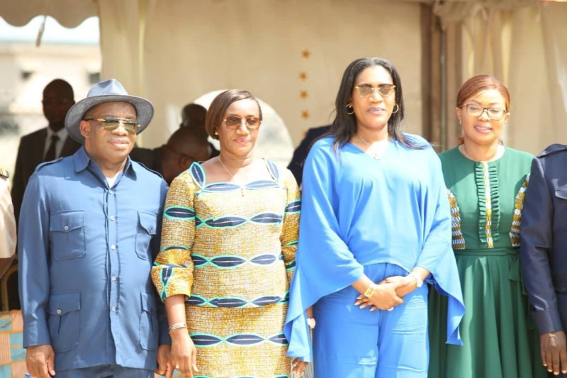 Le ministre Siandou Fofana, Mme Florence Achi, la Sécretaire générale du ministère du Tourisme du Gabon et La Directrice générale des Loisirs, Isabelle Anoh
