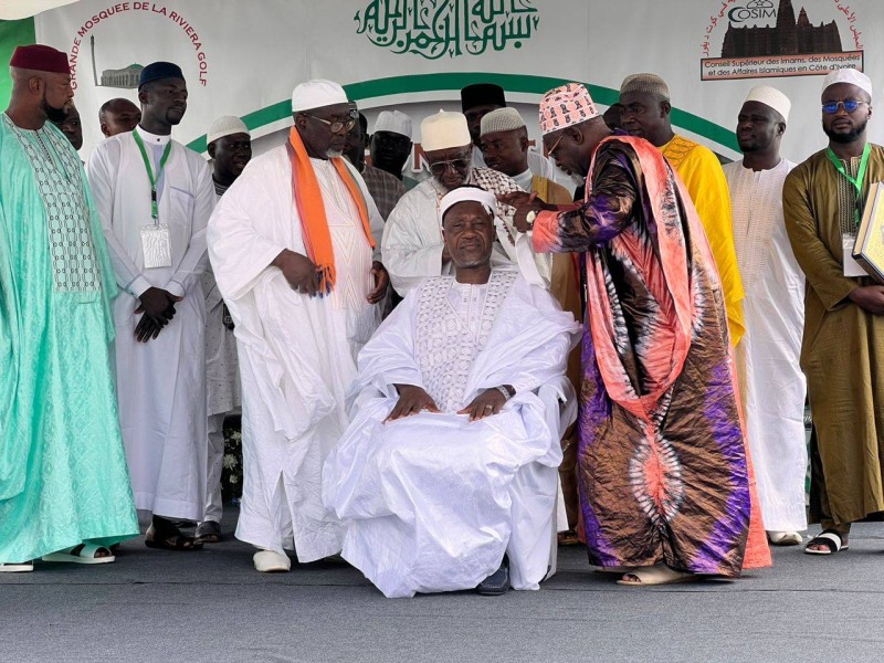 L'imam Moumine Traoré, officiellement installé. (DR)