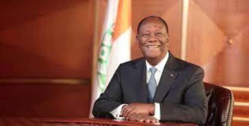 Le Président de la République,  Alassane Ouattara