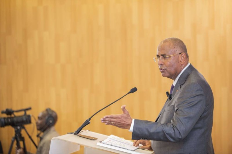 Le Premier ministre Patrick Jérôme Achi