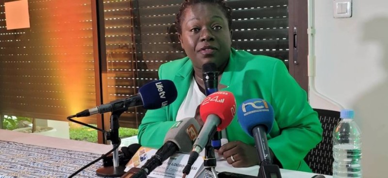 Christine Logbo-Kossi, directrice générale du Groupement professionnel des miniers de Côte d'Ivoire.