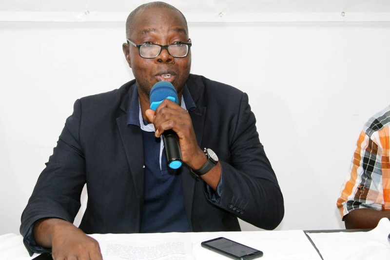 Jean Claude Coulibaly appelle à l'union des journalistes. (Ph: Véronique Dadié)