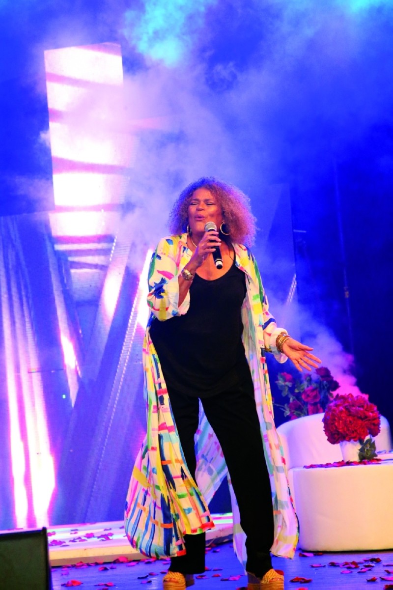 Jocelyne Beroard a fait monter le mercure dans la salle Kodjo Ébouclé. (Ph: Poro Dagnogo)