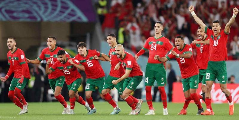 Les Lions de l'Atlas en quarts de finale de la Coupe du monde Qatar 2022. (Ph: Dr)