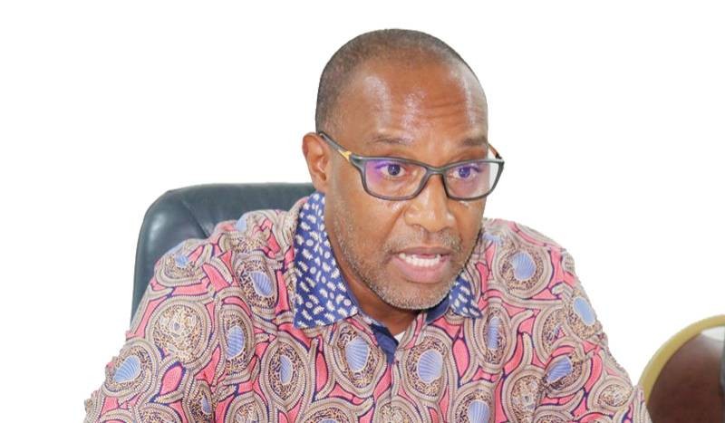 Le président de la Fie lors de la conférence de presse, mardi à l'Espace Crystal, siège de la Fédération ivoirienne d'équitation. (Ph: Dr)