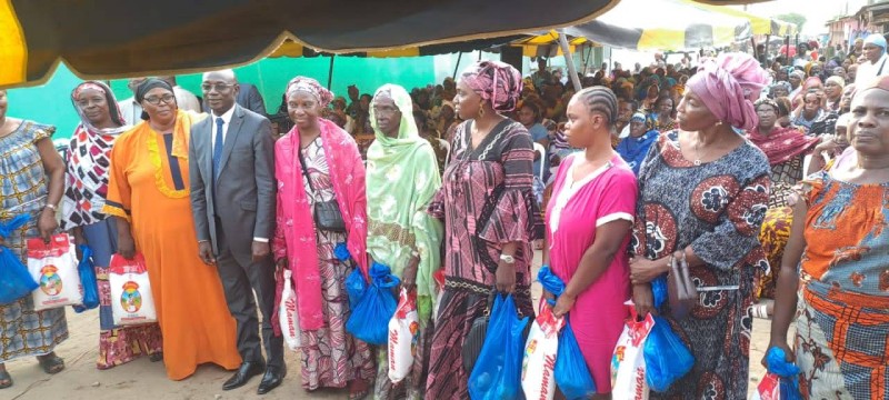 Le député d’Abobo, Yeo Kolotioloma a félicité les femmes pour le travail abattu pendant la révision de la liste électorale. (Ph: Dr)