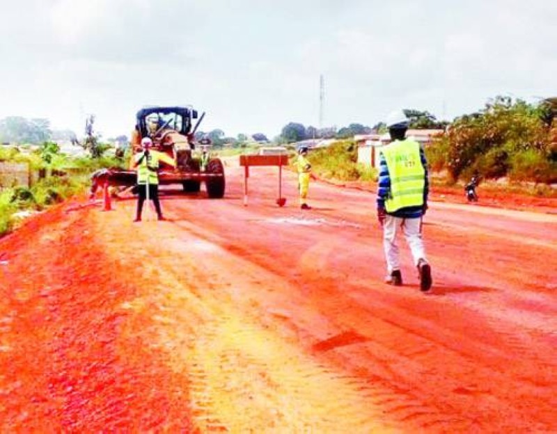 Le tronçon Daloa - Bédiala est en chantier. (Ph: Dr)