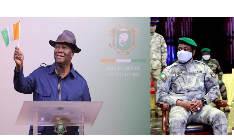 Alassane Ouattara et Assimi Goïta
