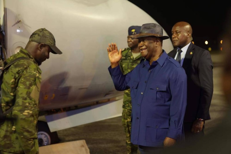 Le Président de la République a accueilli les 46 soldats dont la libération est la preuve de son leadership. (Photo: Sébastien Kouassi)