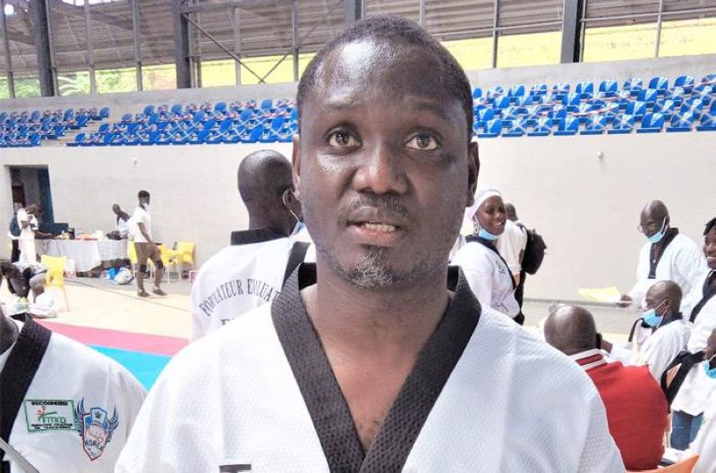 Me Achille Yéo, Pco du l'international Abidjan poomsae challenge. (Ph: Dr)
