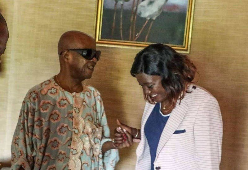 Paul Akoto Yao en compagnie de l'actuelle ministre de l'Education Nationale et de l'Alphabétusation, le Professeur Mariatou Koné