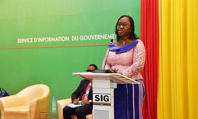Le ministre chargé des affaires étrangères, Olivia ROUAMBA. (Ph: Dr)
