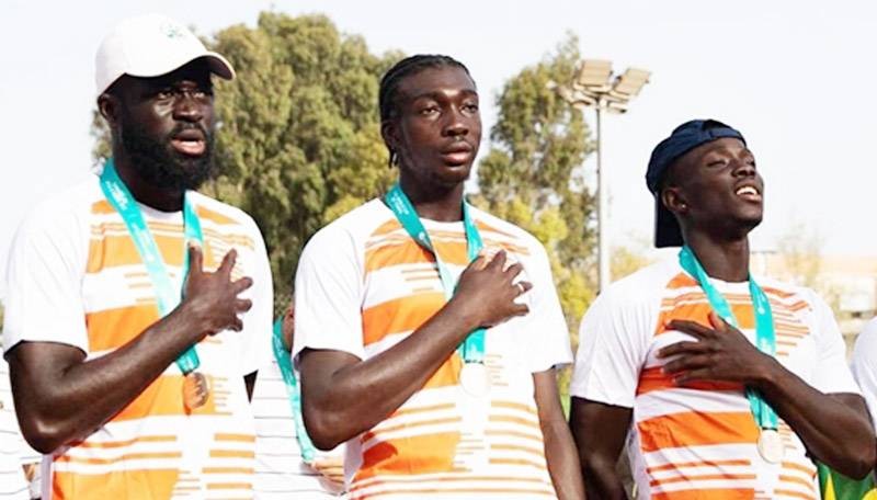 Les tennismen ivoiriens attendent de pied ferme ceux du Maroc sur les courts de l'hôtel Ivoire. (Ph: Dr)