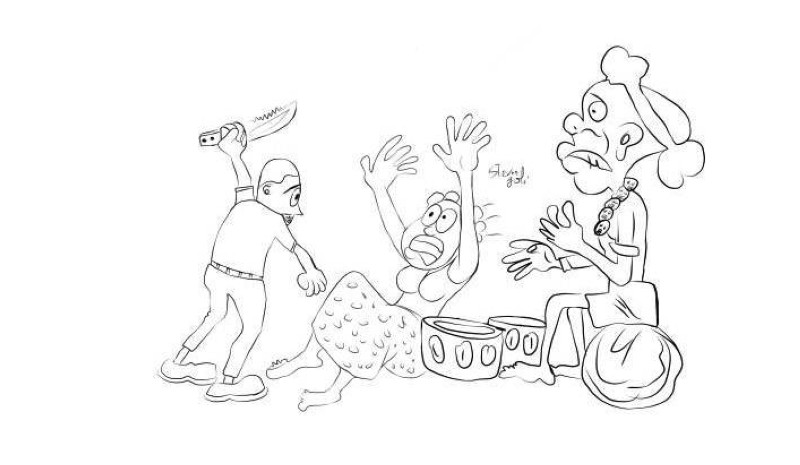 Une caricature de STEVES GOLE.