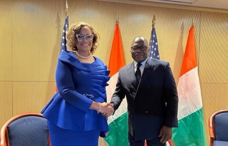 S.E.Mme Jessica Davis Ba et S.E.M. Ibrahima Touré, Ambassadeur de Côte d’Ivoire aux USA (DR)