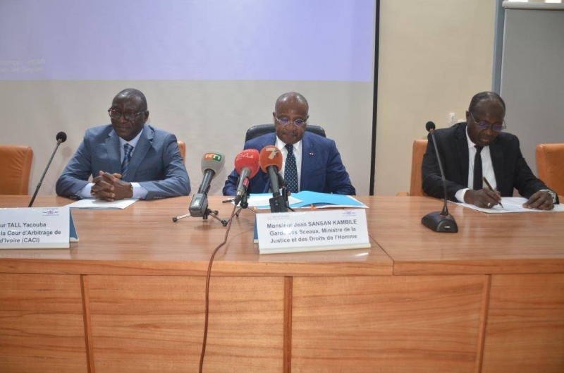 Sanan Kambilé a invité la Caci à œuvrer toujours pour le positionnement de la Côte d’Ivoire au rang des nations africaines les plus sûres en matière de règlement efficace des litiges d’affaires. (DR)