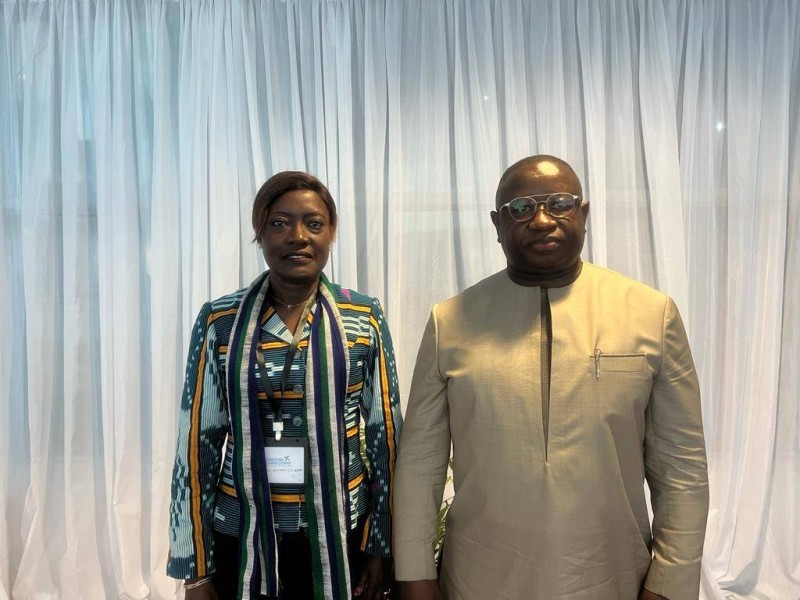 La ministre de l'education nationale et de l'Alphabétisation, Mariatou Koné représente l'Afrique francophone. (DR)