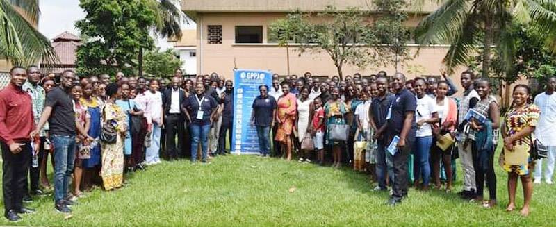 Photo de famille des jeunes et la coordination des mouvements de cette église. (Ph: Dr)