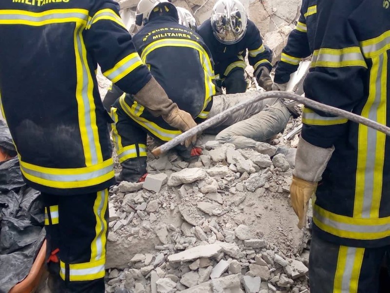 Immeubles effondrés à Cocody-Angré. (Gspm)