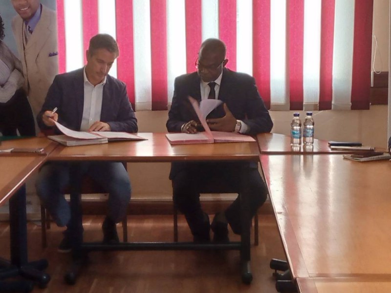 Le vice-président de la Cci-ci, Bakary Maguiraga se dit heureux de la signature de cette convention. (Franck YEO)