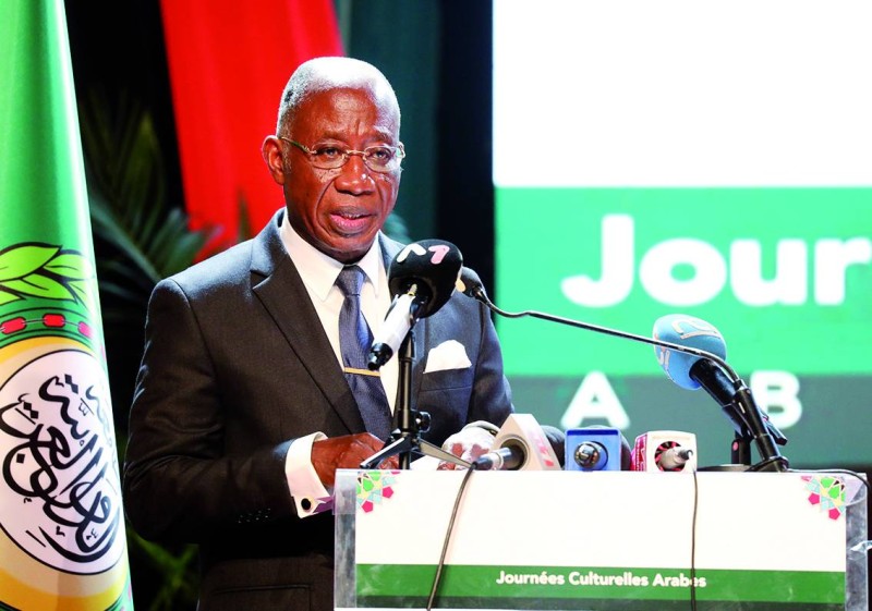 Kacou Houadja Léon Adom, ministre délégué, a représenté la ministre d’État Kandia Camara à la cérémonie (Ph: Bosson Honoré)