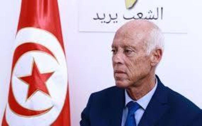 Le Président tunisien,  Kaïs Saïed 