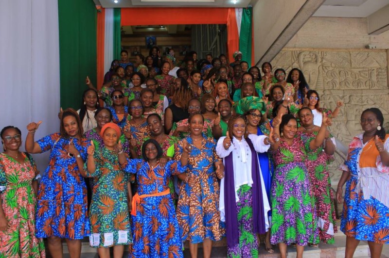 Les femmes du Cepici ont voulu marquer d'une pierre blanche le 8 mars. (Ph: Dr)