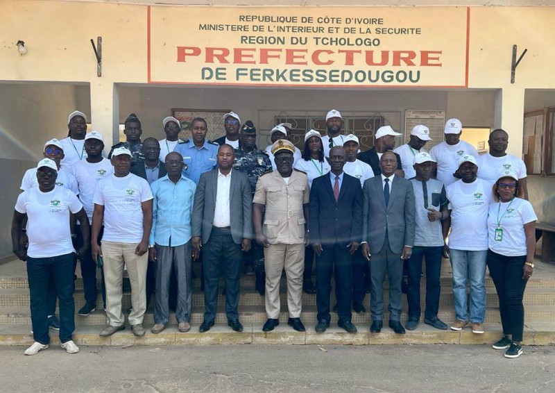 La caravane de sensibilisation lors de la semaine de la sécurité routière a atteint la ville de Ferké