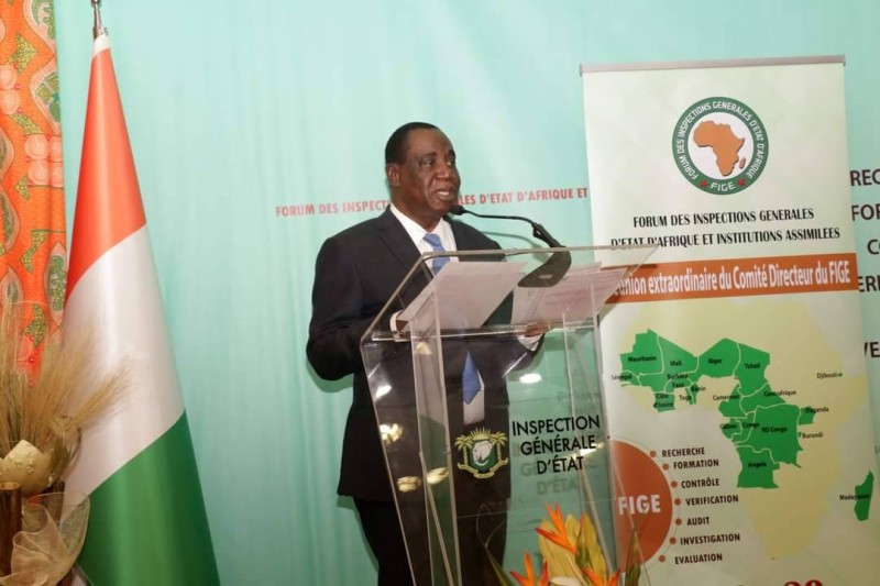 Le colloque d'Abidjan est organisé par l'Inspecteur général d'Etat, Ahoua N'Doli Théophile. (Ph: Dr)