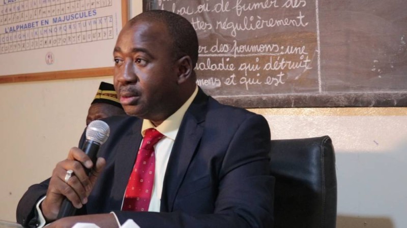 Le président Touré Adama lors de son intervention.(DR)