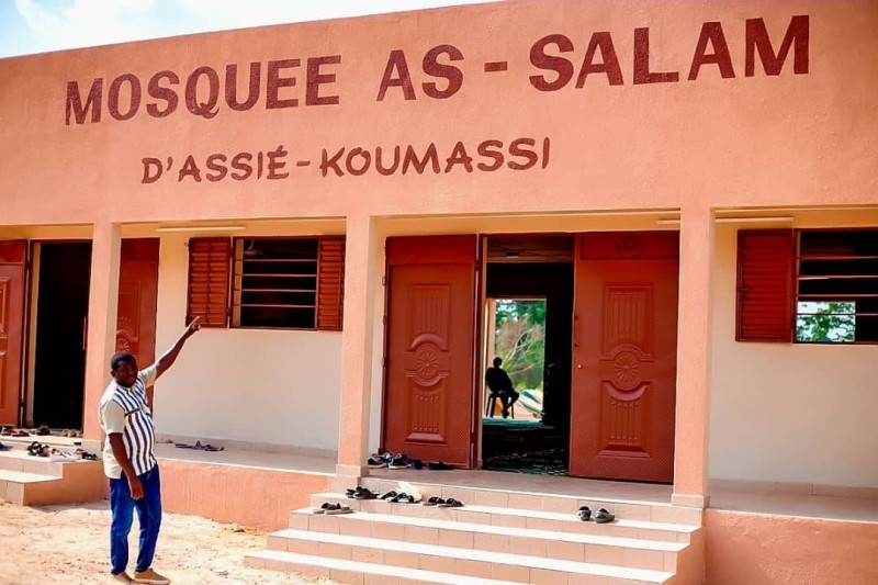 La mosquée As-Salam d'Assié-Koumassi peut accueillir 300 fidèles. (Ph: Dr)