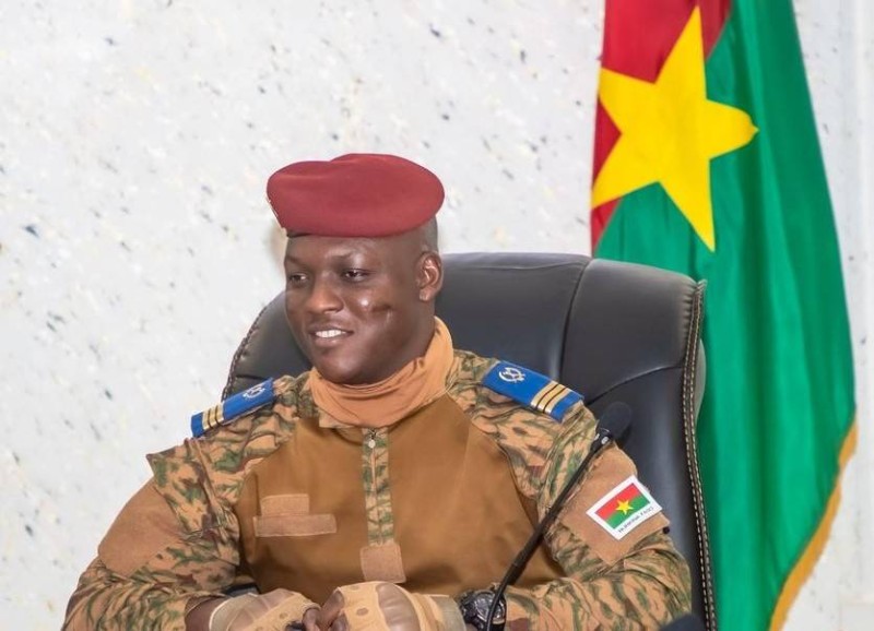 Le président de la Transition au Faso, le Capitaine Ibrahim Traoré
