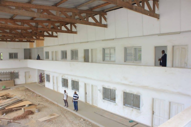 Les travaux de la caserne d'Abobo avancent. (Ph: Dr)