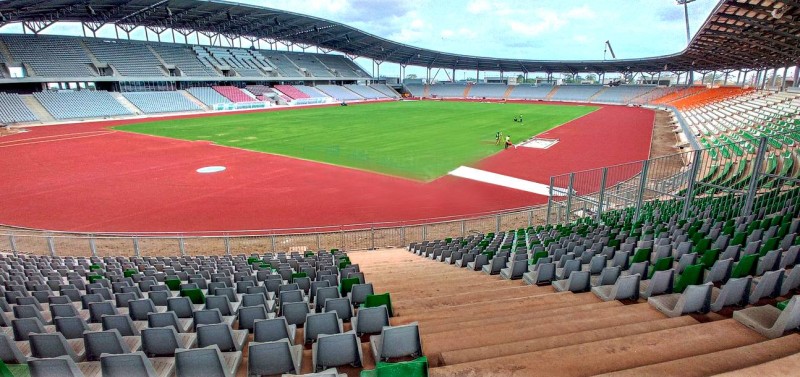 Une vue du stade de Yamoussoukro construit dans le cadre des infrastructures devant accueillir les différents matchs. (Ph: Dr)