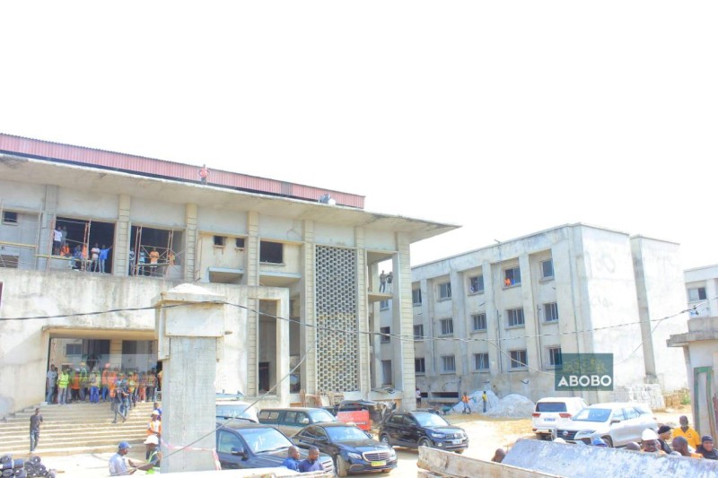 Une vue des locaux devant abriter le palais de justice d'Abobo. (DR)