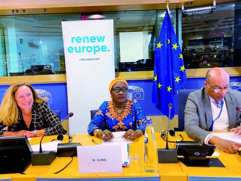 Mariatou Koné porte la voix de l'Afrique au Parlement européen. (DR)