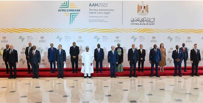 Le président Abdel Fattah El-Sissi de la République arabe d'Égypte, lors du lancement officiel de l'AAM2022