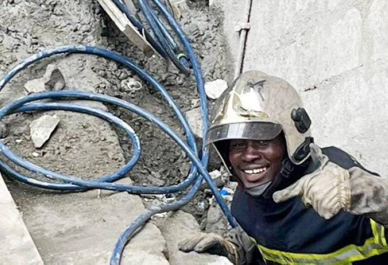 Les sapeurs-pompiers militaires sur les lieux pour sauver des victimes. (Ph: Dr)