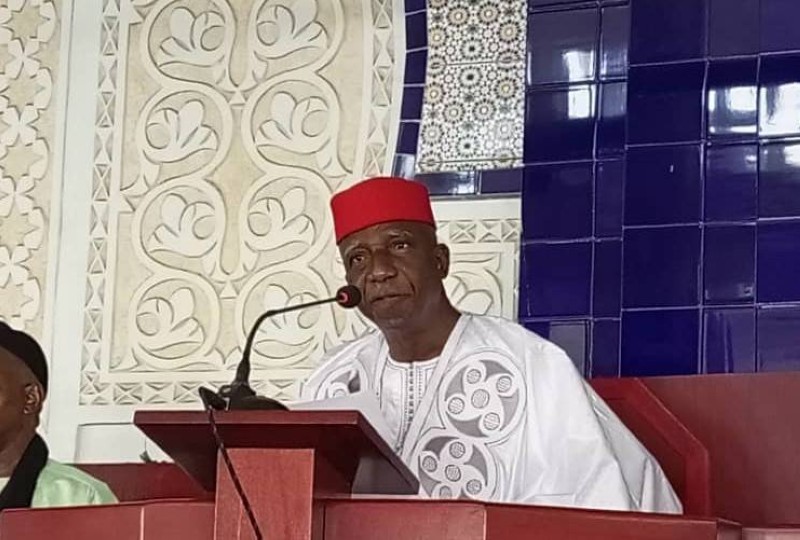 Cheick Aboubacar Coulibaly, imam principal de la mosquée d'Aghien.  (Ph: Salif D. CHEICKNA)