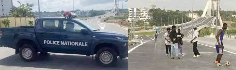 La police assure la sécurité. (Ph: Dr)