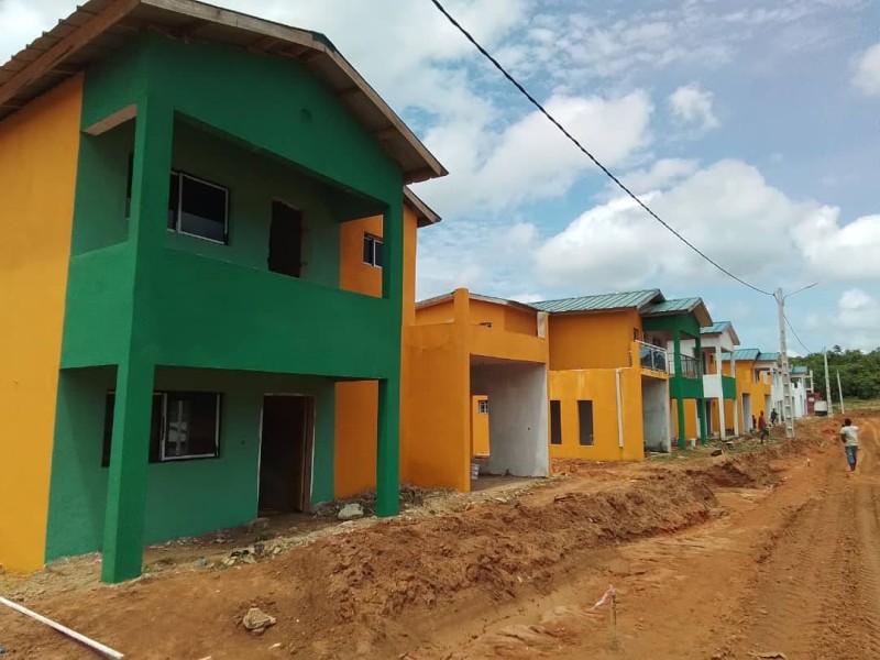 Une vue des villas livrées aux enseignants (Ph: Bavane)