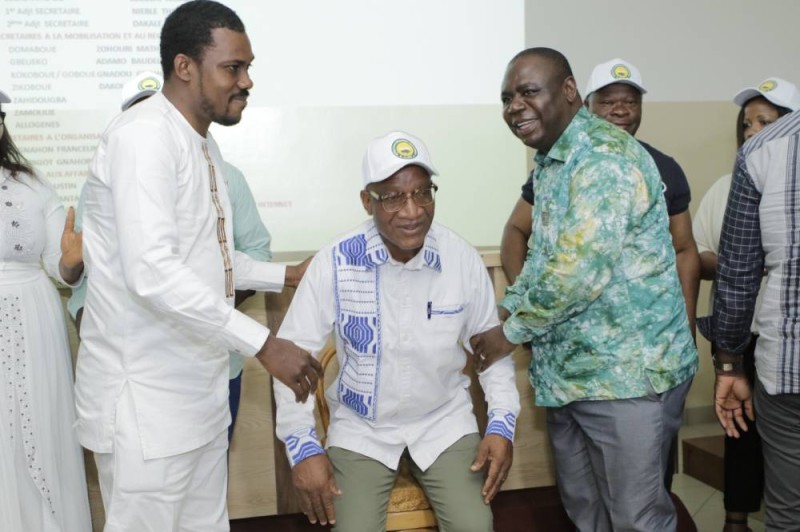 Sam Wakouboué a investit le président du bureau de la mutuelle.
