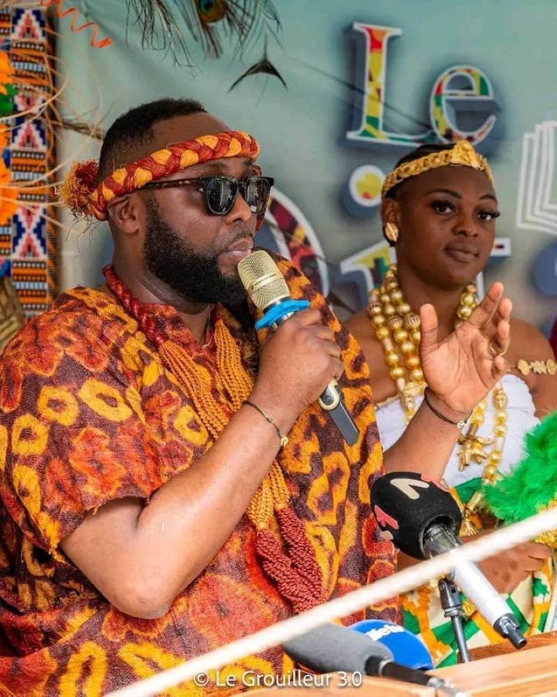 Ibrahim Fama Diabaté,  promoteur du Qitaa, lors du lancement de l'édition 4 (DR)
